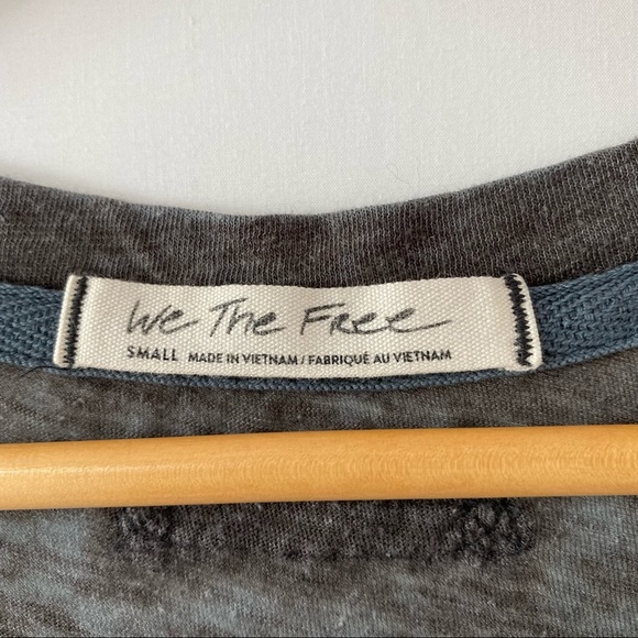 We The Free Betty Gray Long Sleeve Scoop Neck Top S - Picture 5 of 7